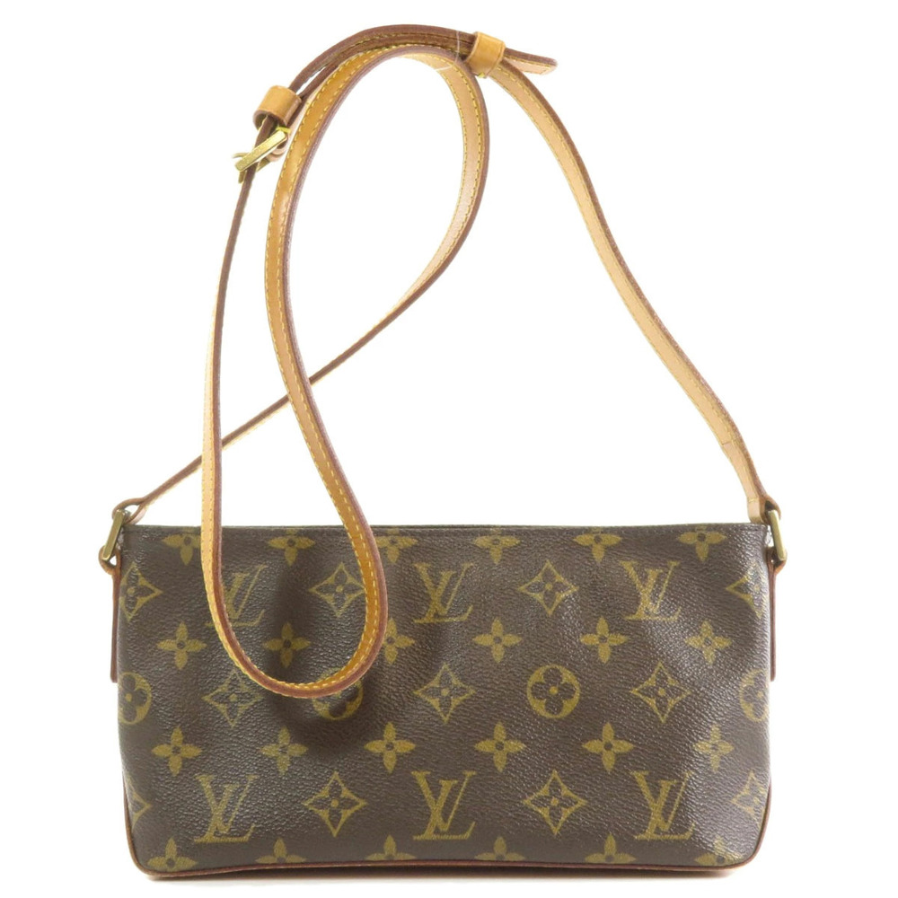 Louis Vuitton Bag Canvas Shoulder Trouter Monogram Brown